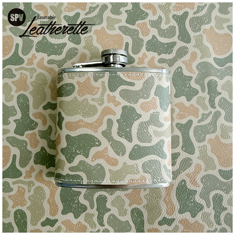 Camouflage Laserable Leatherette Sheet cum tenaces / sine tenaces