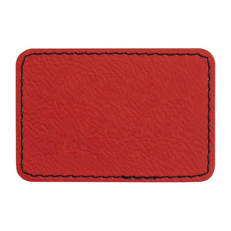 3 1/2' x 2 1/2' Rectangle Leatherette Patches