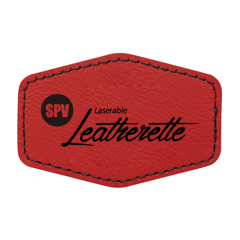 3 1/2' x 2 1/2' Hex Leatherette Patches 3 1/2' x 2 1/2' Hex Leatherette Patches