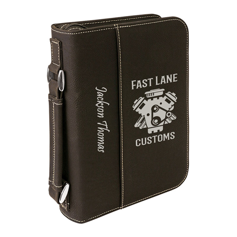 6 3/4' x 9 1/4' Leatherette Cover with Zipper Closure