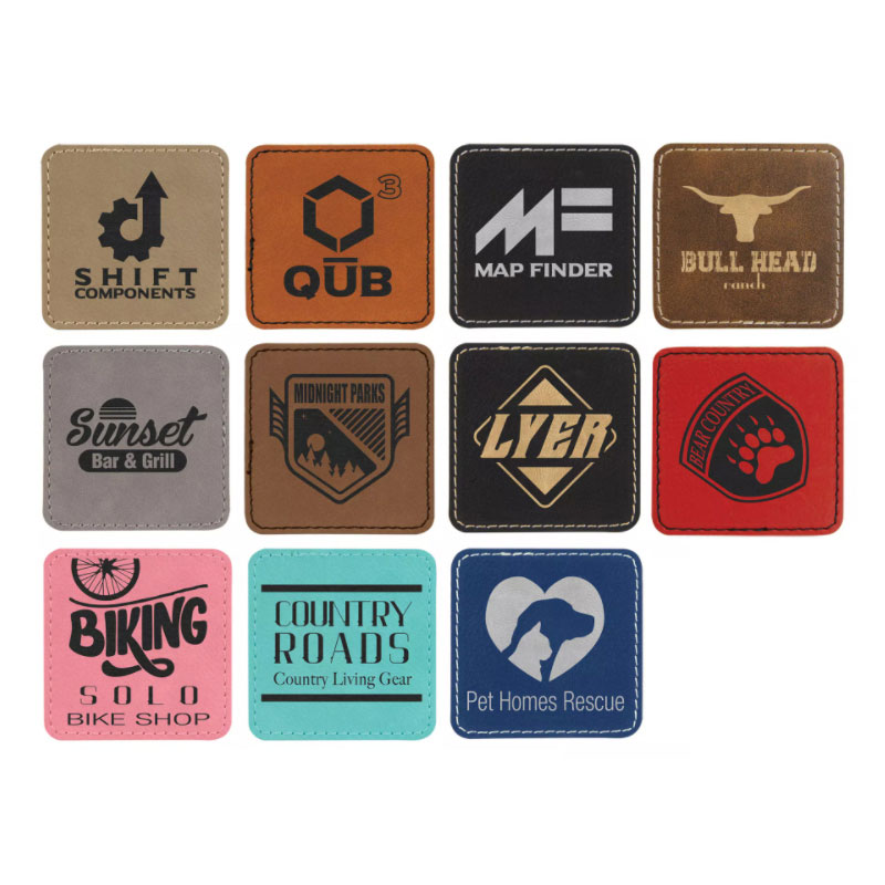 3 1/2' x 2 1/2' Square Leatherette Patches 3 1/2' x 2 1/2' Square Leatherette Patches