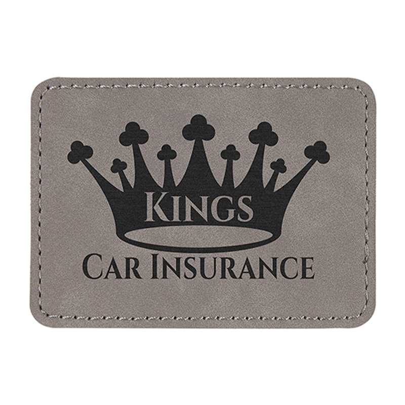 3 1/2' x 2 1/2' Rectangle Leatherette Patches