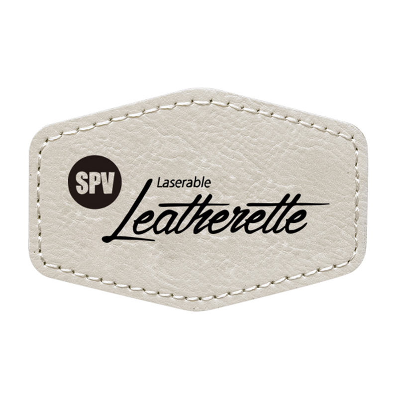 3 1/2' x 2 1/2' Hex Leatherette Patches 3 1/2' x 2 1/2' Hex Leatherette Patches