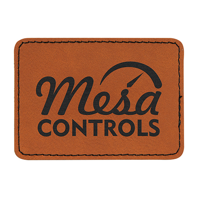 3 1/2' x 2 1/2' Rectangle Leatherette Patches