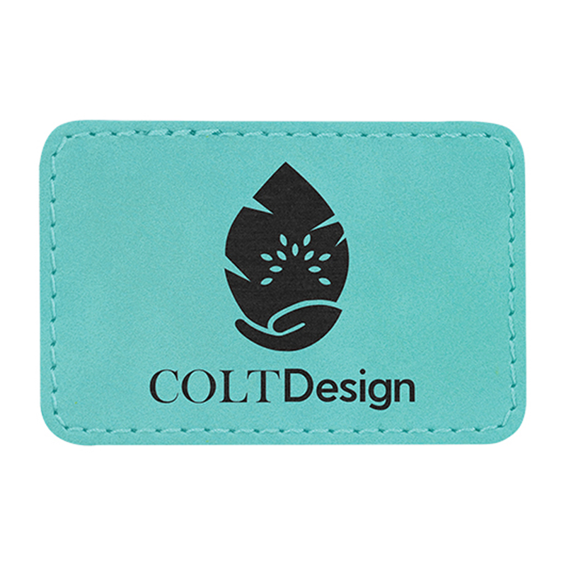 3 1/2' x 2 1/2' Rectangle Leatherette Patches