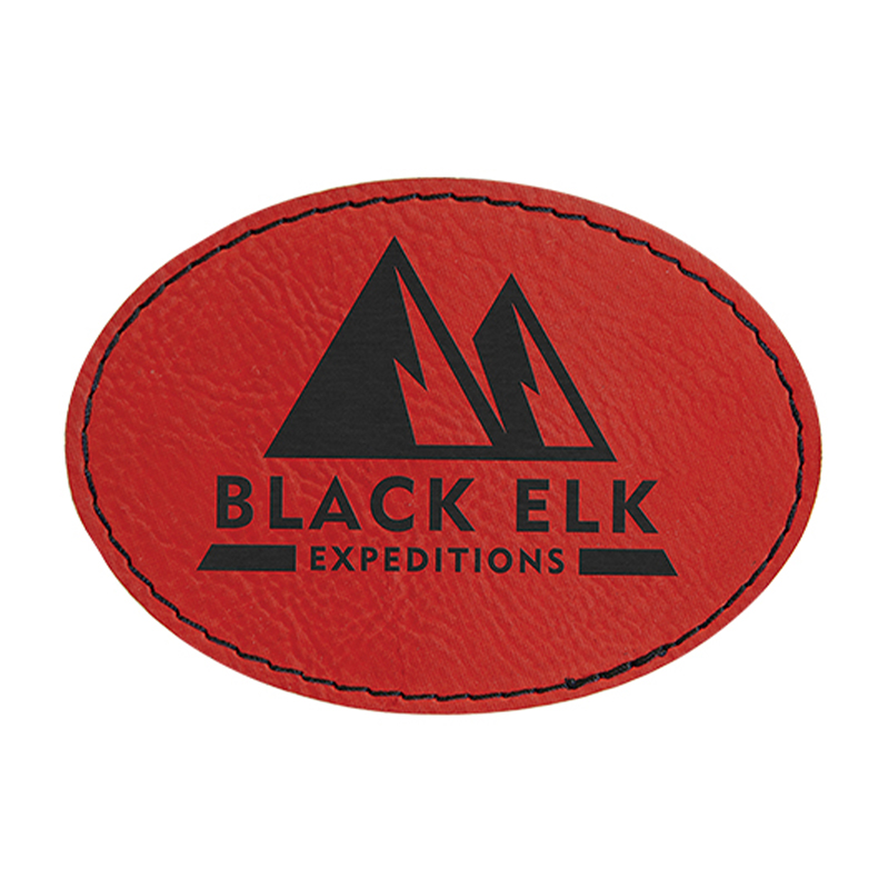 3' x 2' Oval Leatherette Patches