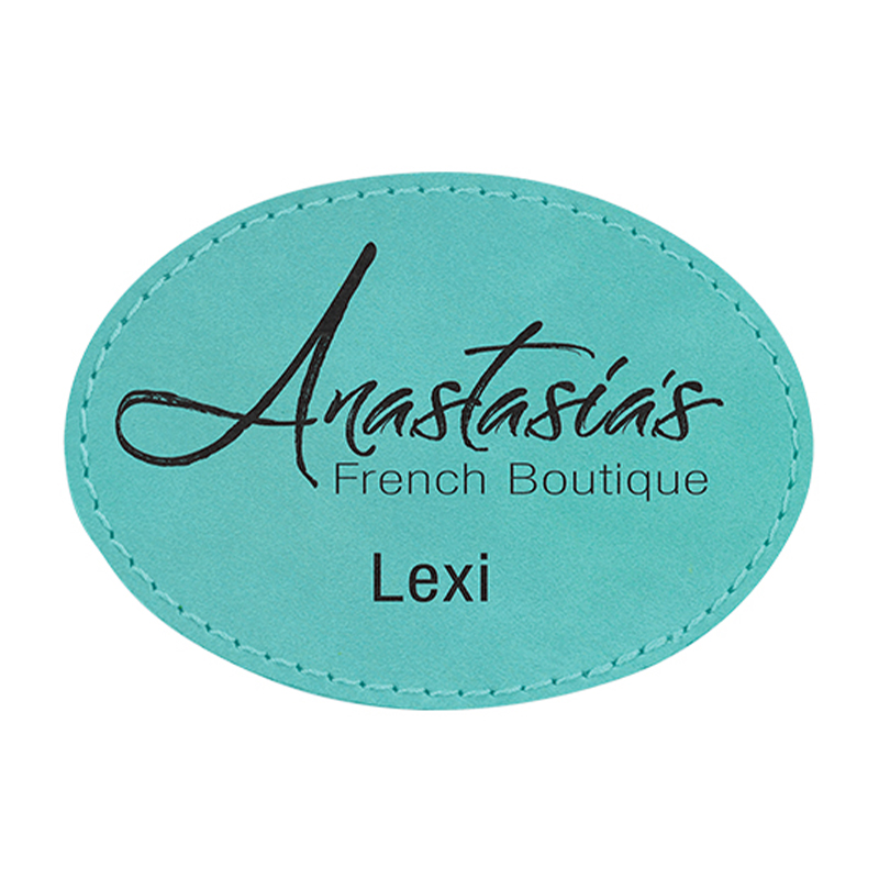 3' x 2' Oval Leatherette Patches
