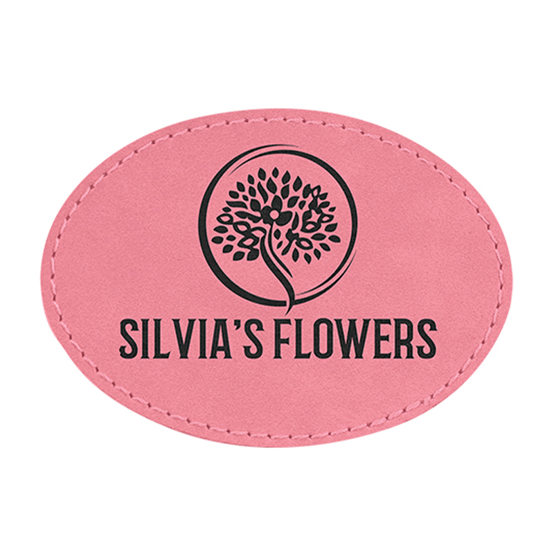 3' x 2' Oval Leatherette Patches