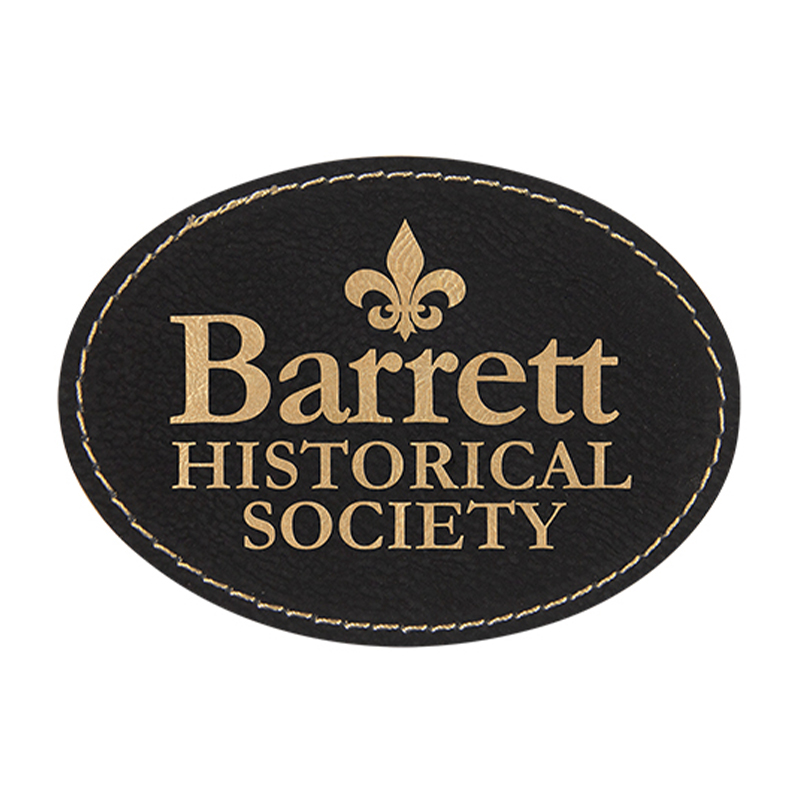 3 1/2' x 2 1/2' Oval Leatherette Patches