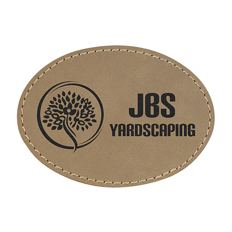 3' x 2' Oval Leatherette Patches