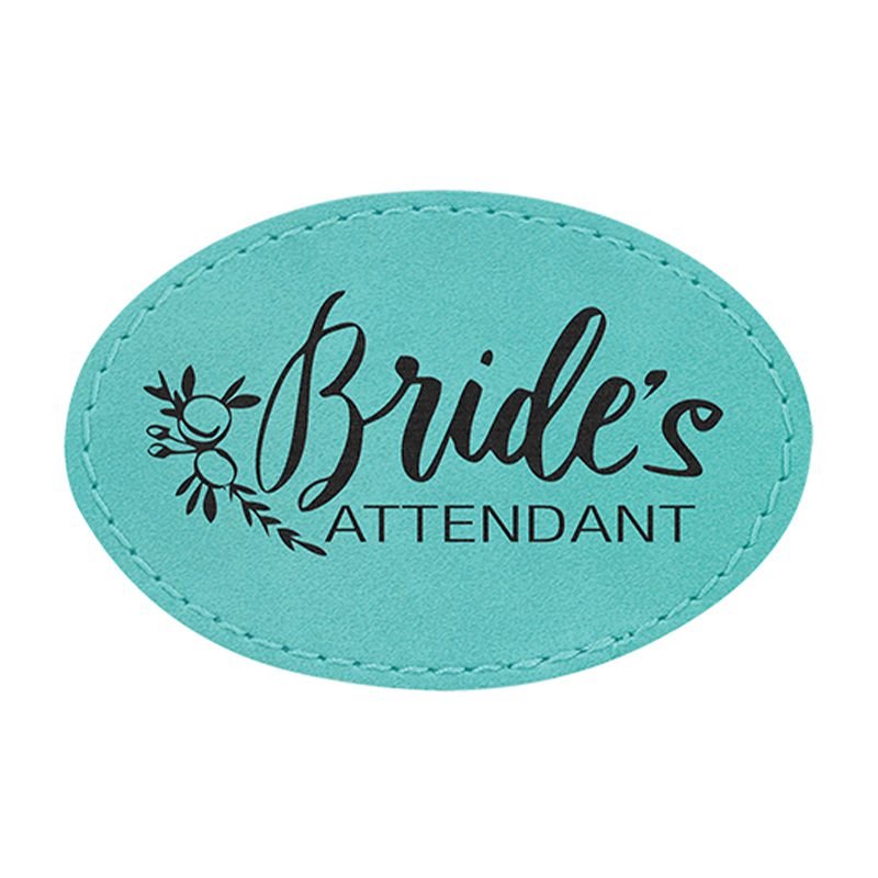 3 1/2' x 2 1/2' Oval Leatherette Patches