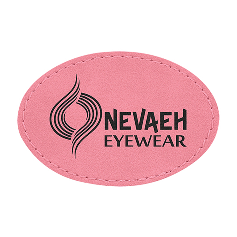 3 1/2' x 2 1/2' Oval Leatherette Patches