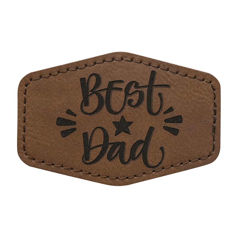 3 1/2' x 2 1/2' Hex Leatherette Patches 3 1/2' x 2 1/2' Hex Leatherette Patches