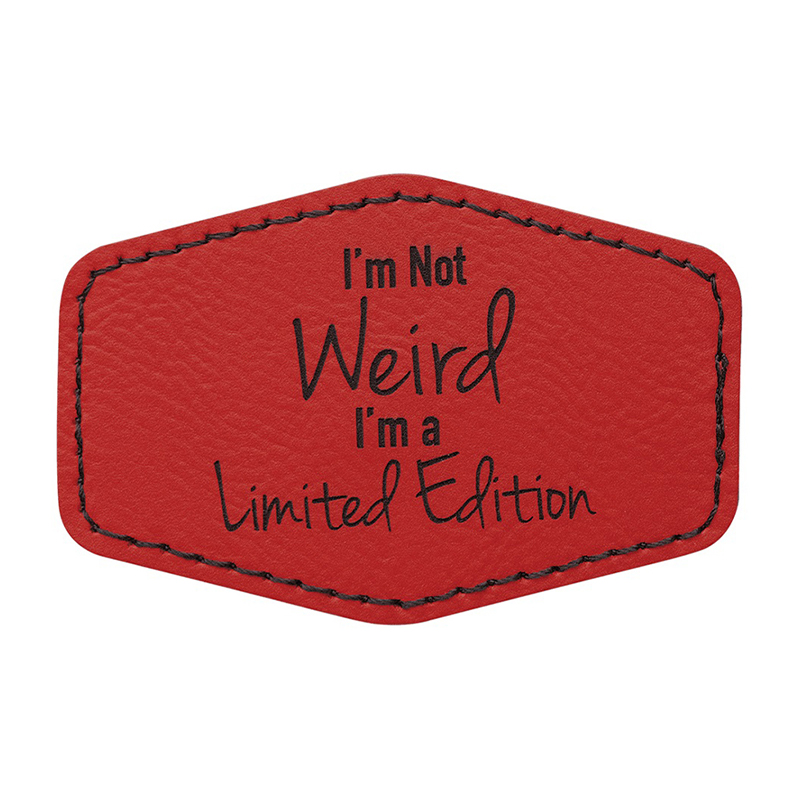 3 1/2' x 2 1/2' Hex Leatherette Patches 3 1/2' x 2 1/2' Hex Leatherette Patches