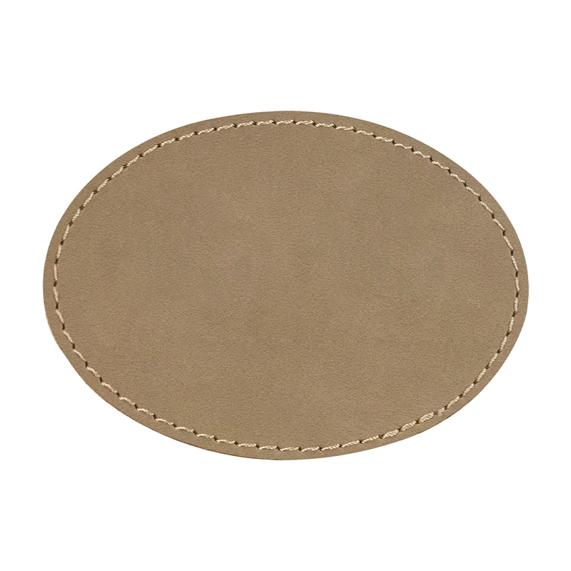 3 1/2' x 2 1/2' Oval Leatherette Patches