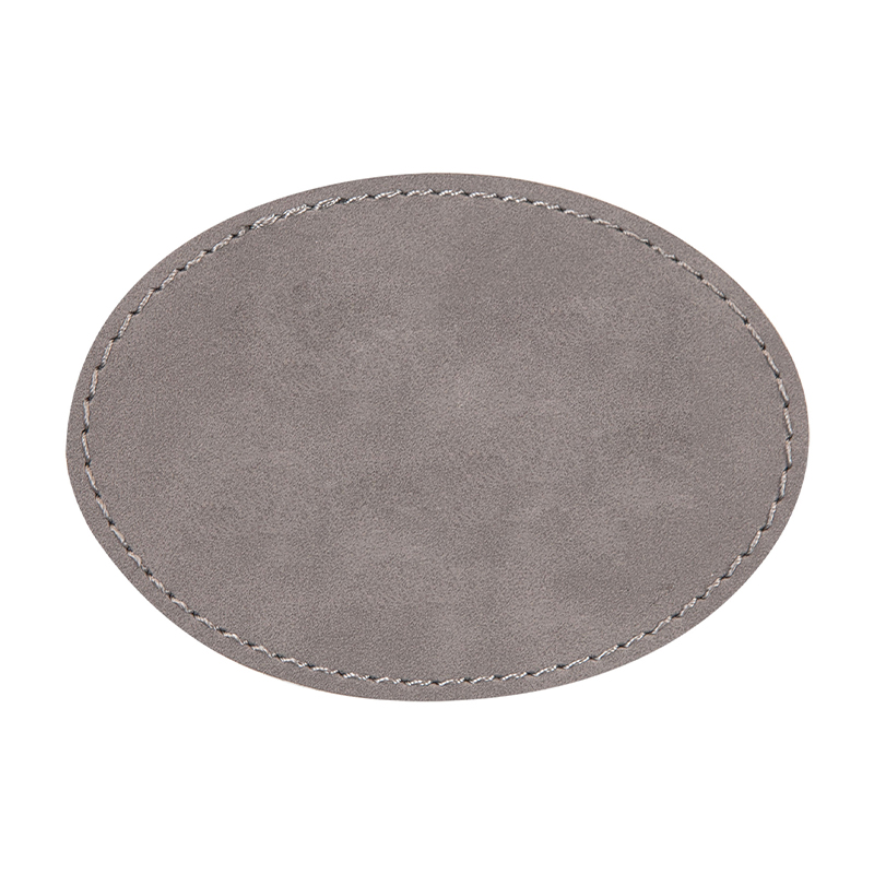 3 1/2' x 2 1/2' Oval Leatherette Patches