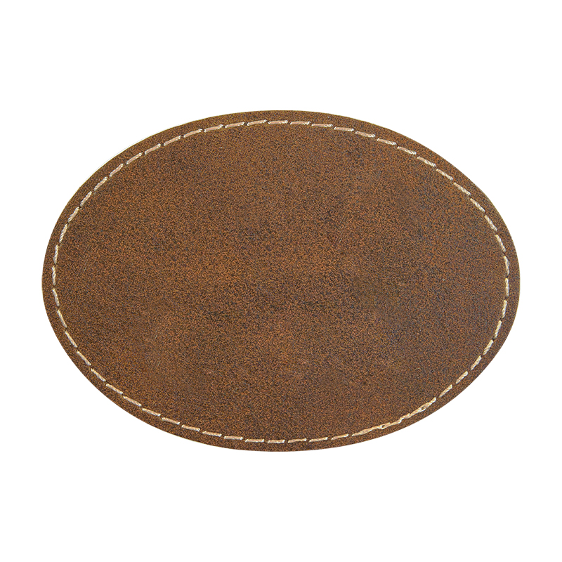 3 1/2' x 2 1/2' Oval Leatherette Patches
