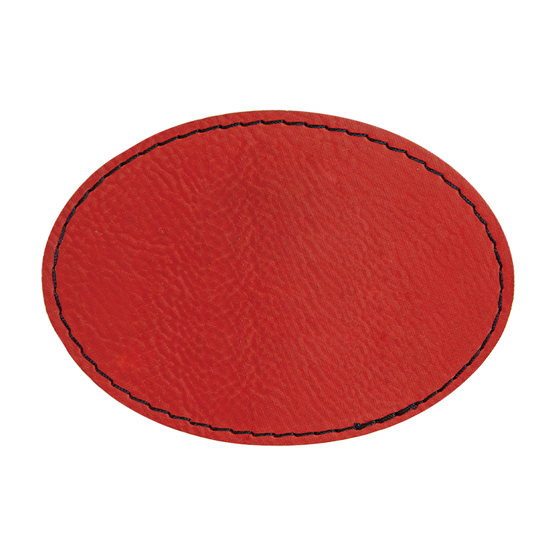 3 1/2' x 2 1/2' Oval Leatherette Patches