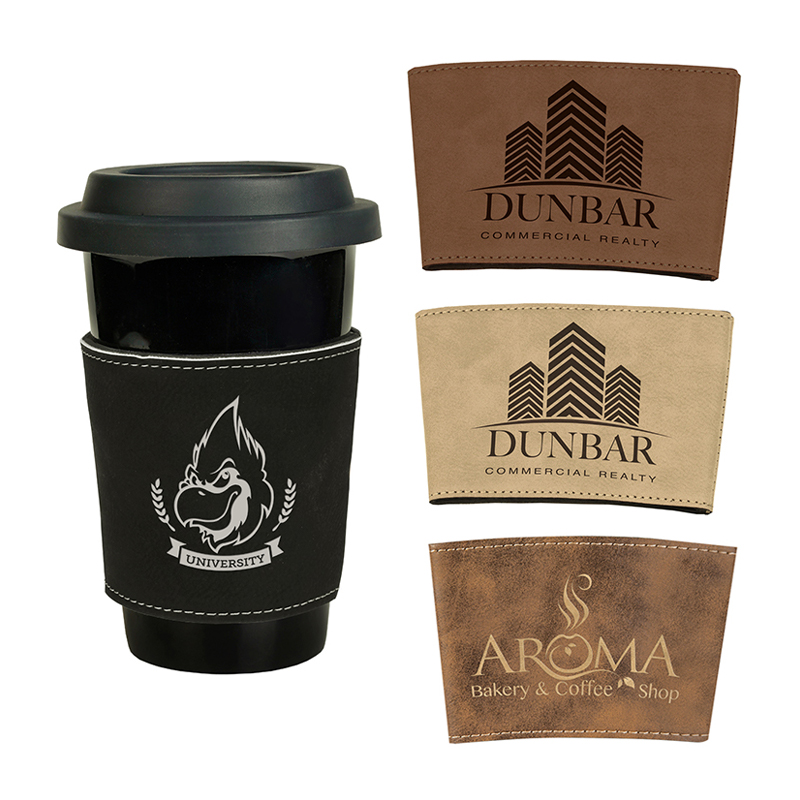 Laserable Leatherette Mug Sleeve