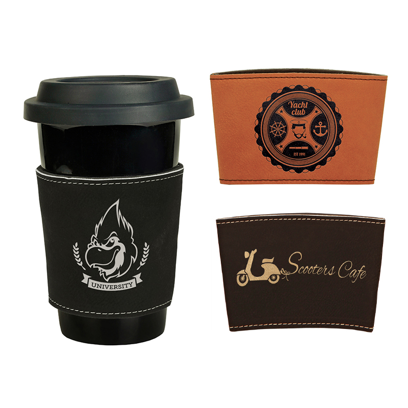 Laserable Leatherette Mug Sleeve
