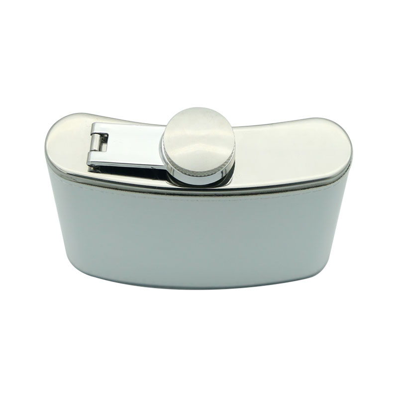 8 oz. Sublimatio Leatherette Steel Flask