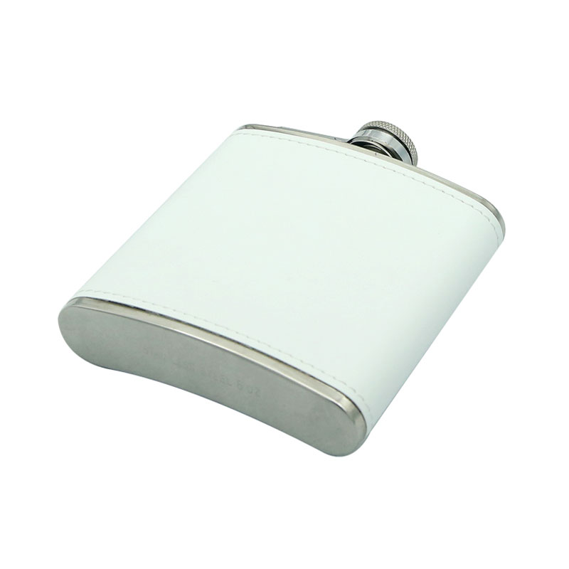 7 oz. Sublimatio Leatherette Steel Flask
