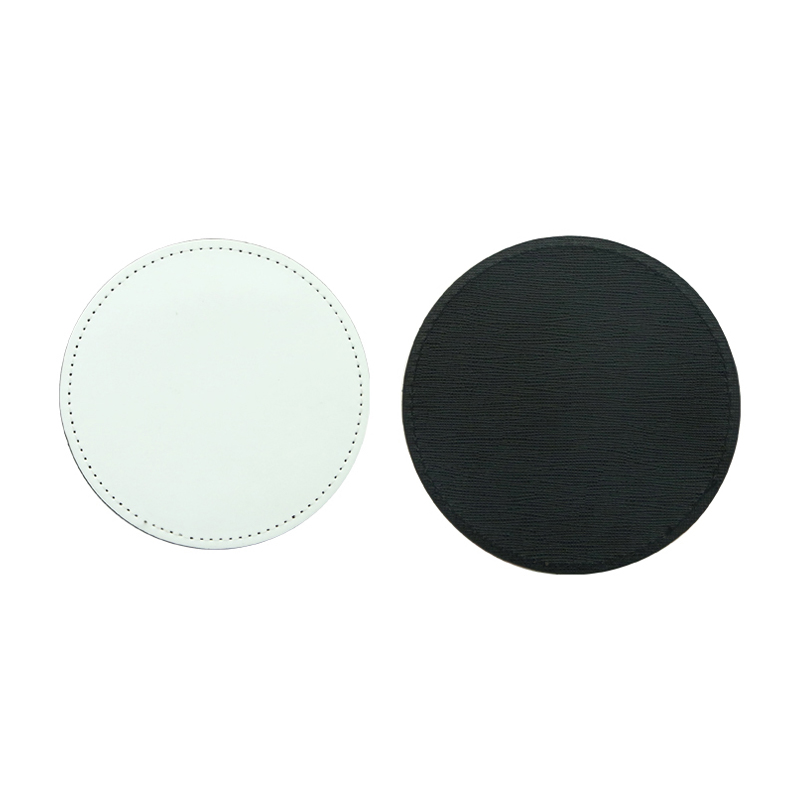 Sublimatione PU Leather Mug Coaster -Round