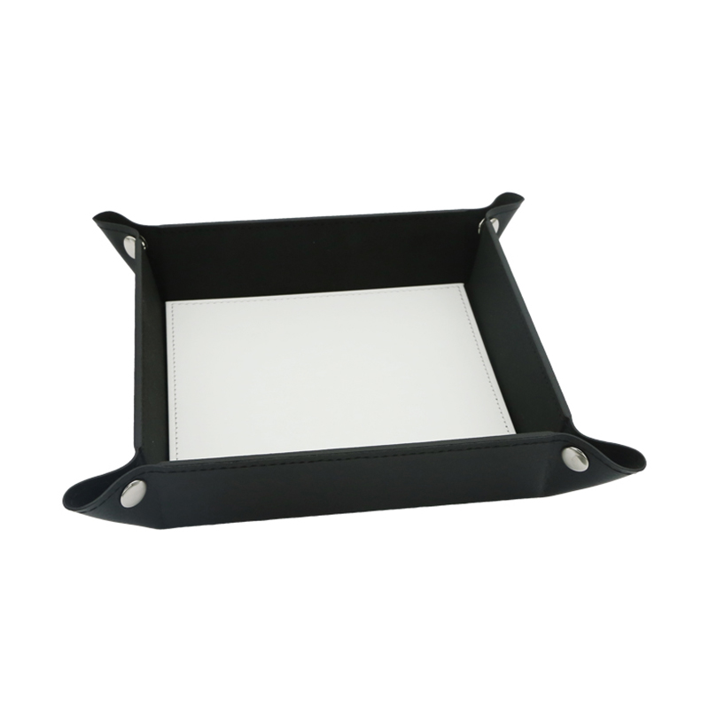 6' x 6' Sublimation Leatherette Folding Snap Tray 6' x 6' Sublimation Leatherette Folding Snap Tray
