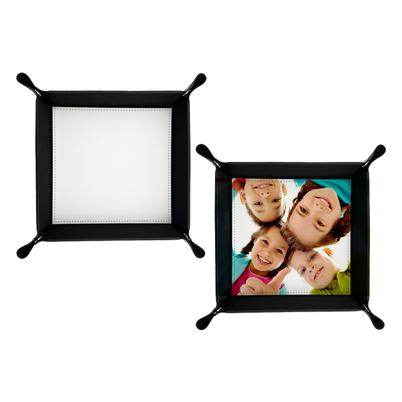 6' x 6' Sublimation Leatherette Folding Snap Tray 6' x 6' Sublimation Leatherette Folding Snap Tray