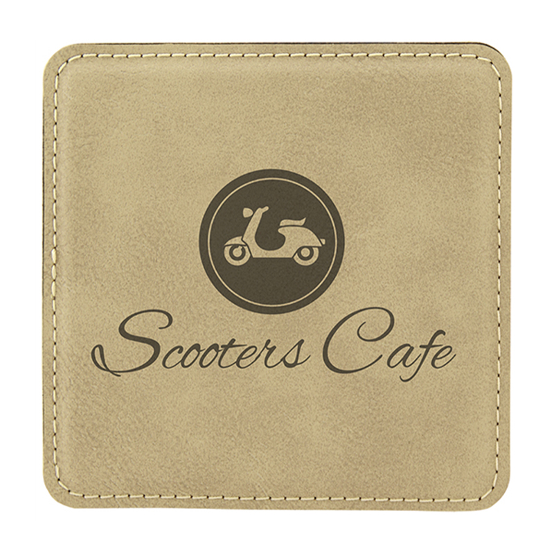 4' x 4' Quadratum Leatherette Coasters 4' x 4' Quadratum Leatherette Coasters