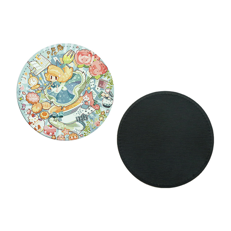 Sublimatione PU Leather Mug Coaster -Round