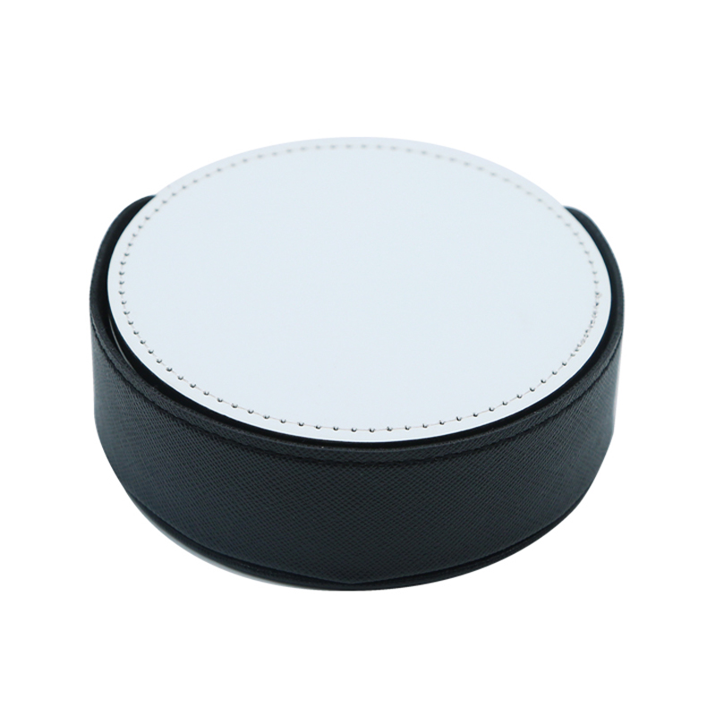 Sublimatione PU Leather Mug Coaster -Round