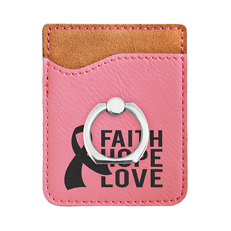 Laserable Leatherette Phone peram Ring