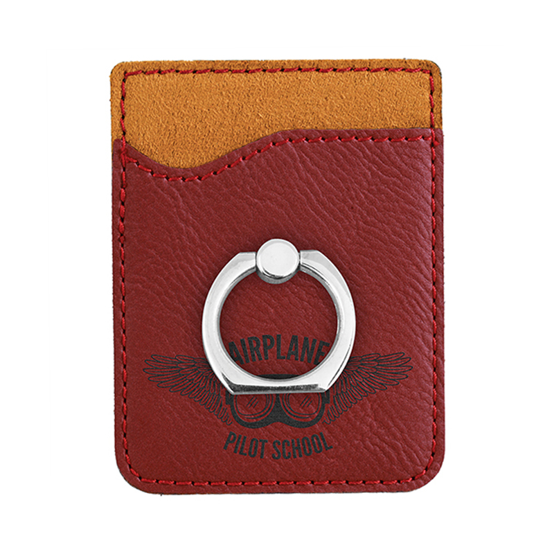 Laserable Leatherette Phone peram Ring