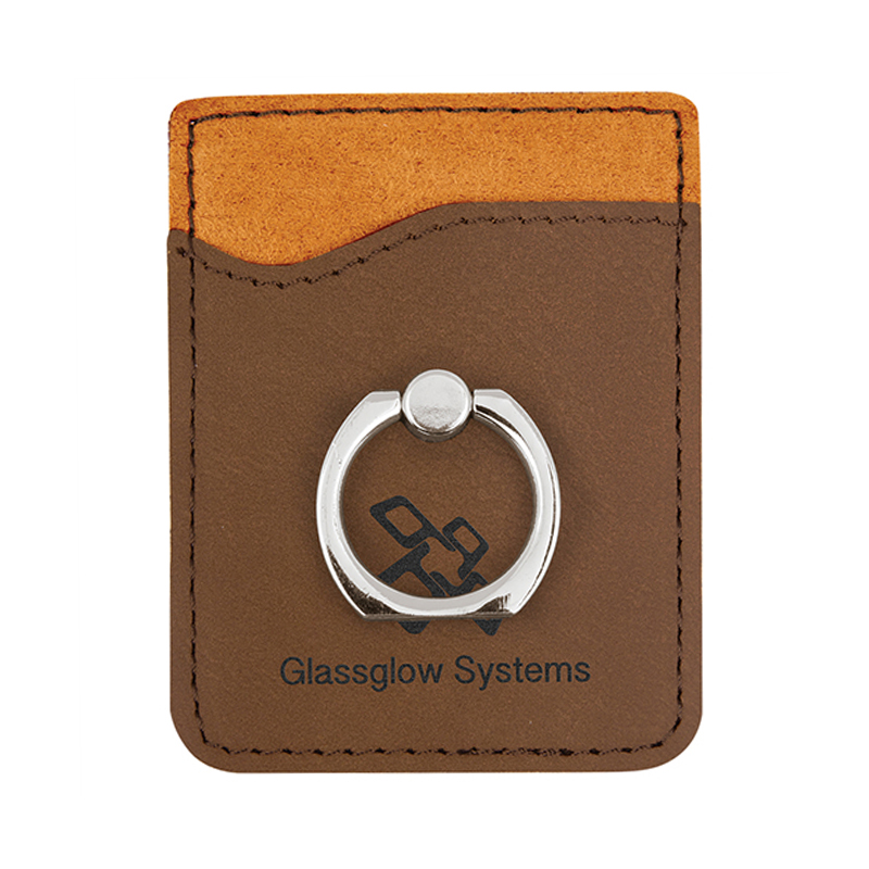 Laserable Leatherette Phone peram Ring
