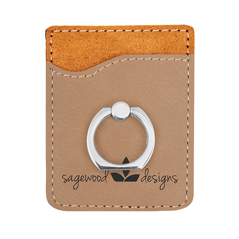 Laserable Leatherette Phone peram Ring