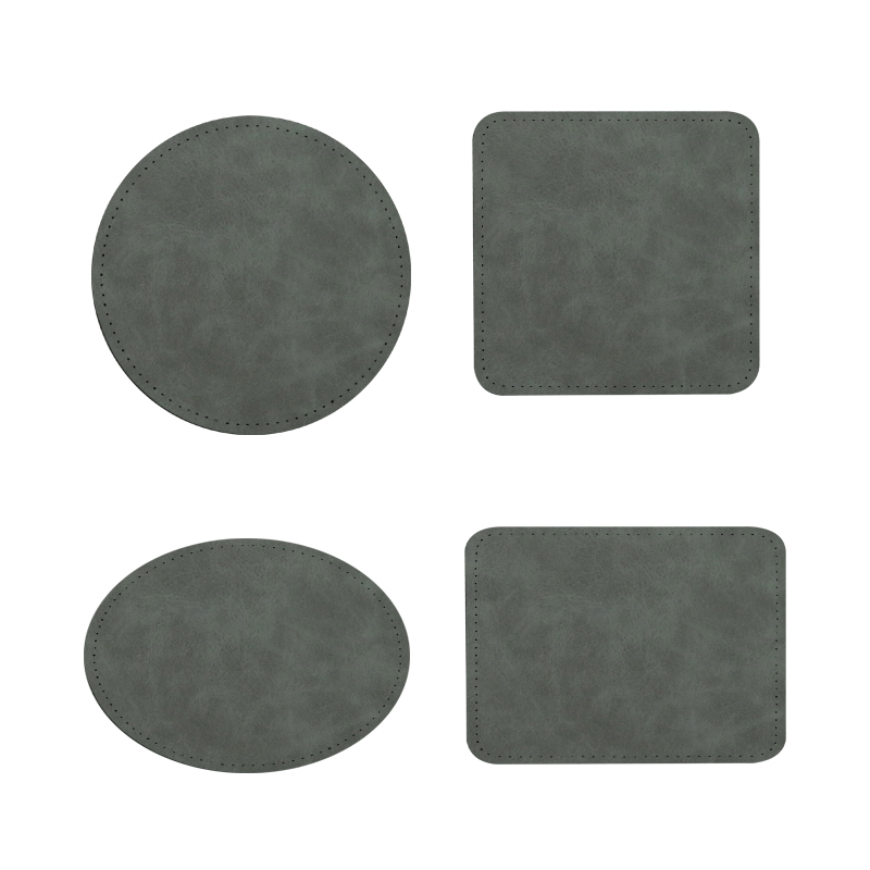 3 1/2' x 2 1/2' Rectang Sublimation Leatherette Patches with Adhesive