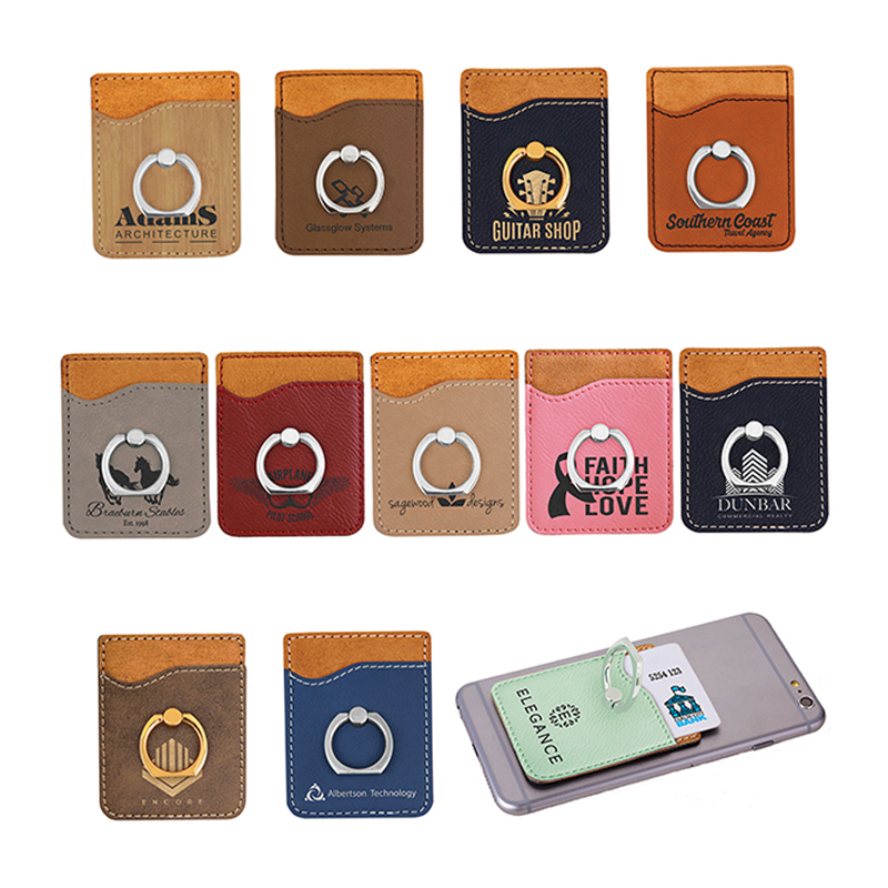 Laserable Leatherette Phone peram Ring