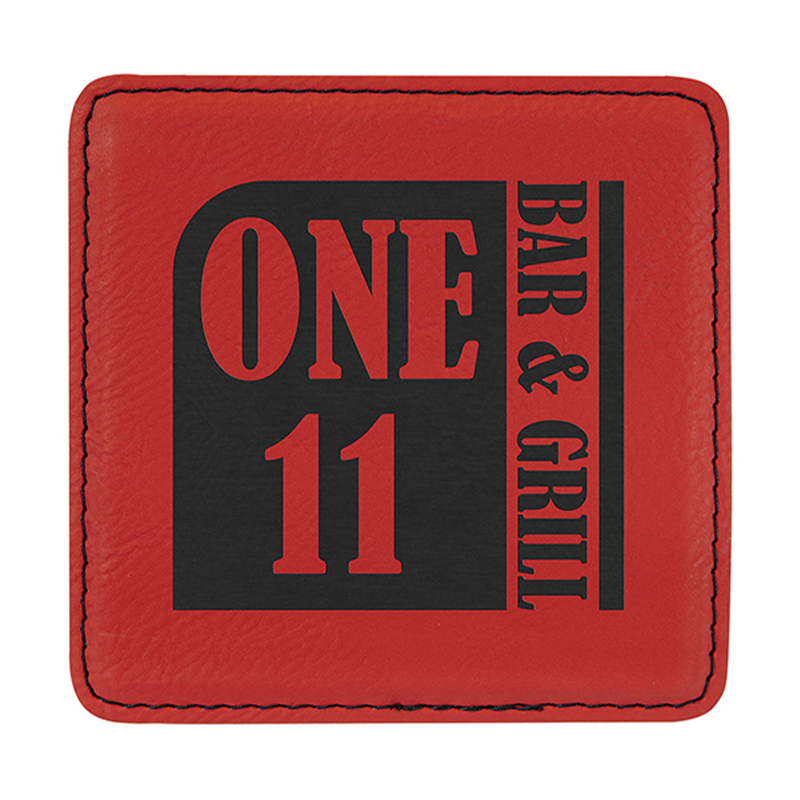 4' x 4' Quadratum Leatherette Coasters 4' x 4' Quadratum Leatherette Coasters