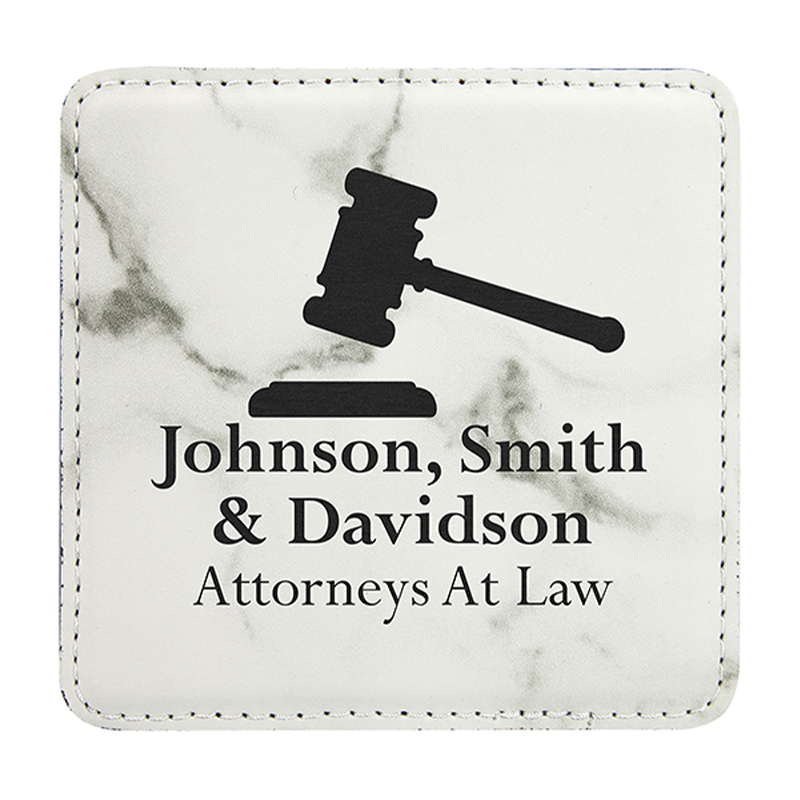 4' x 4' Quadratum Leatherette Coasters 4' x 4' Quadratum Leatherette Coasters