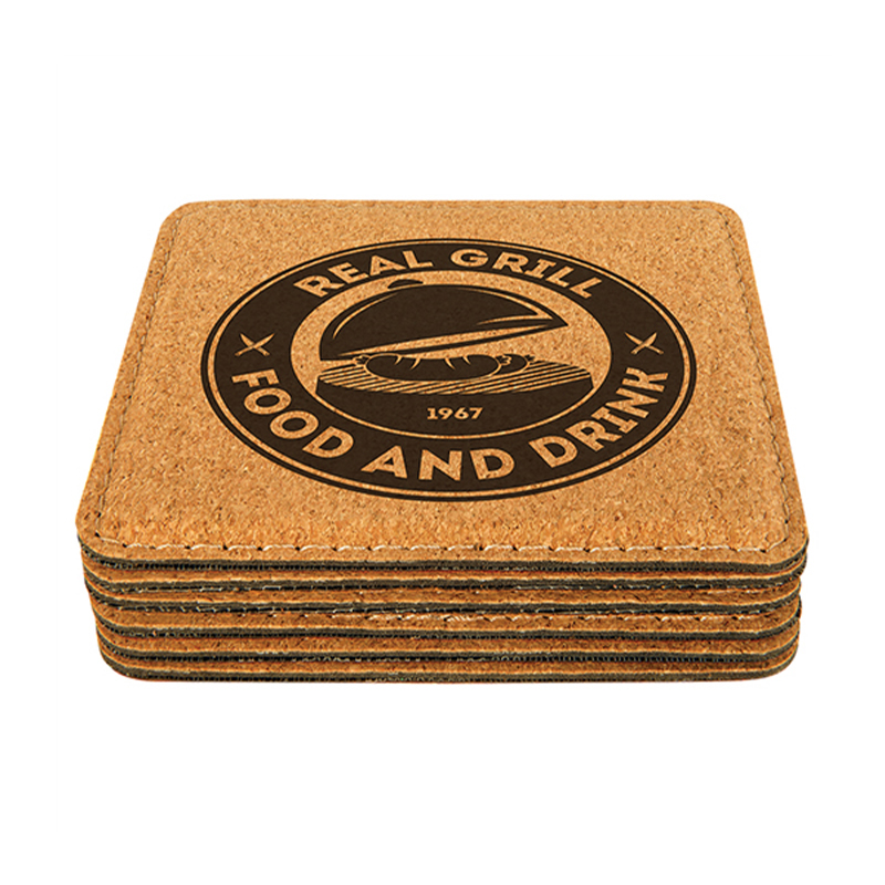 4' x 4' Quadratum Leatherette Coasters 6-Coaster Pone cum Holder 4' x 4' Quadratum Leatherette Coasters 6-Coaster Pone cum Holder
