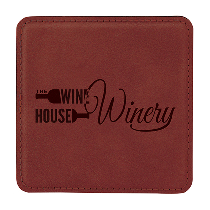 4' x 4' Quadratum Leatherette Coasters 4' x 4' Quadratum Leatherette Coasters