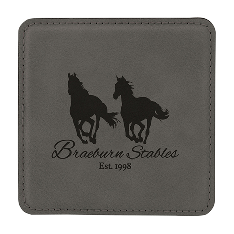 4' x 4' Quadratum Leatherette Coasters 4' x 4' Quadratum Leatherette Coasters
