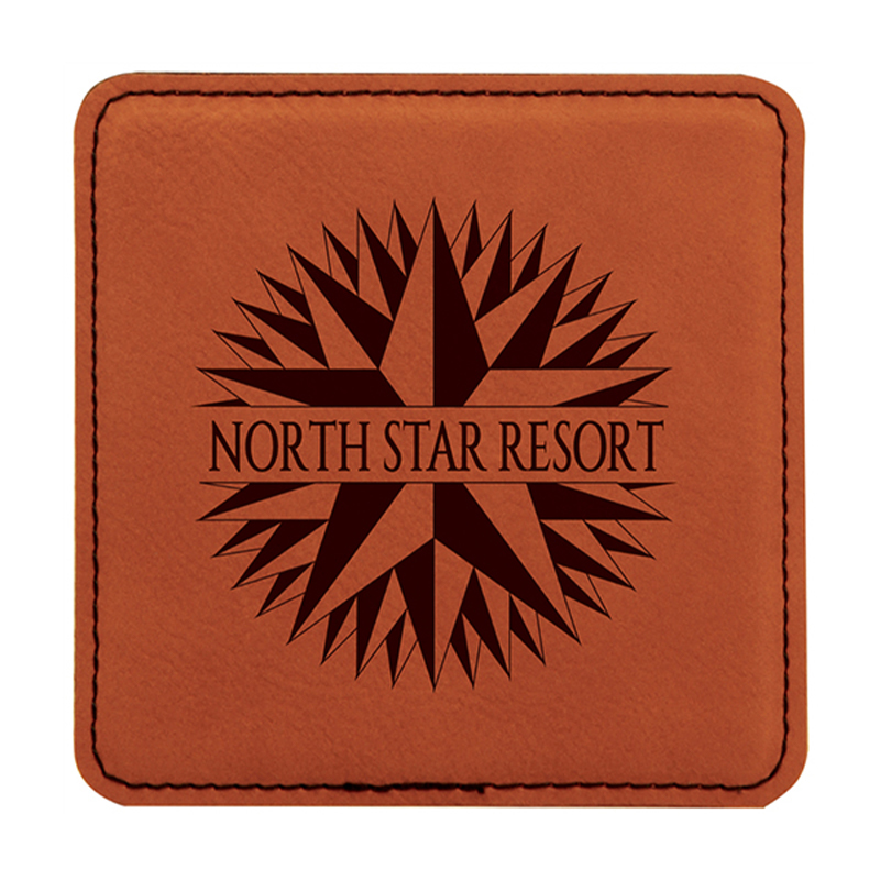 4' x 4' Quadratum Leatherette Coasters 6-Coaster Pone cum Holder 4' x 4' Quadratum Leatherette Coasters 6-Coaster Pone cum Holder