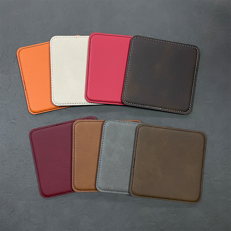 4' x 4' Quadratum Leatherette Coasters 6-Coaster Pone cum Holder 4' x 4' Quadratum Leatherette Coasters 6-Coaster Pone cum Holder