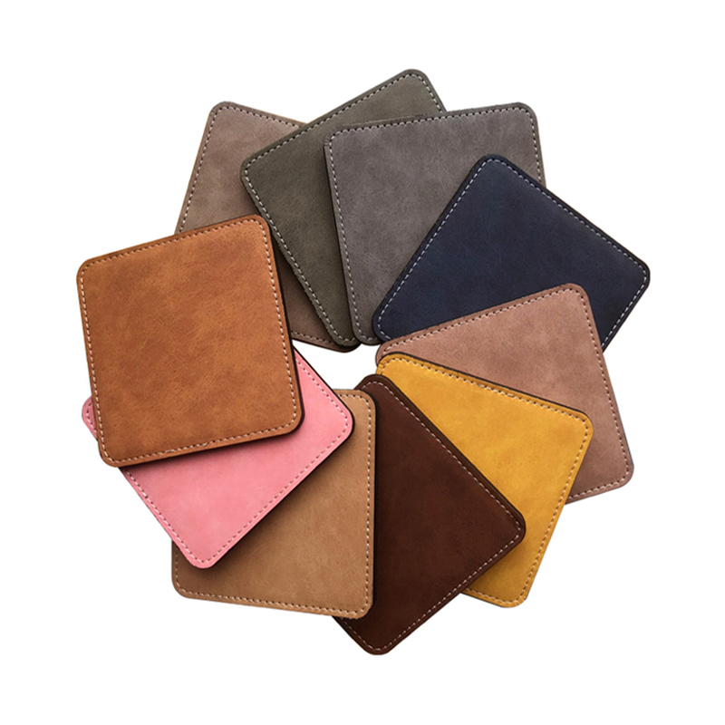 Sublimatione PU Leather Mug Coaster -Square