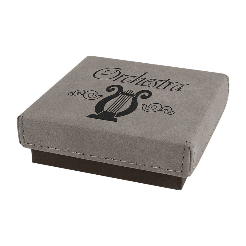 7 3/8' x 5 3/4' Gift Box cum Laserable Leatherette Lid