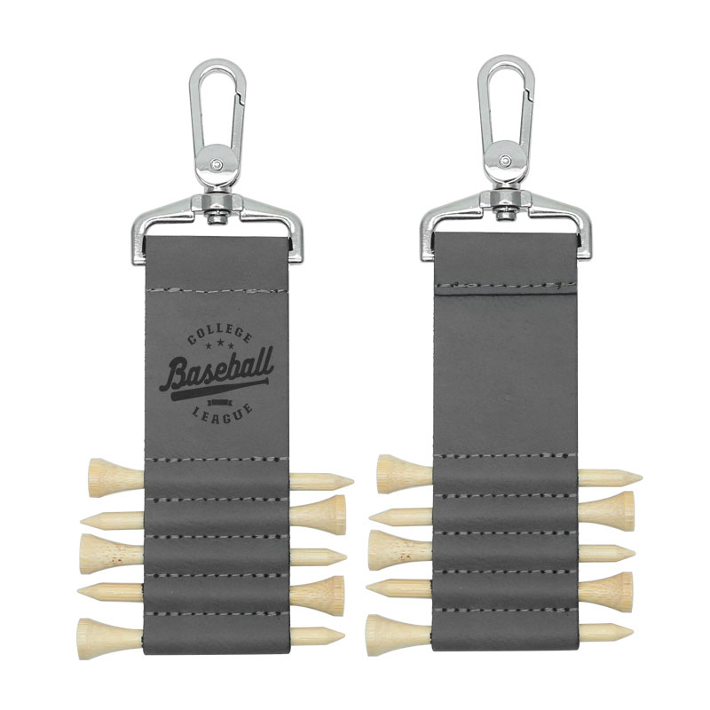 Laserable Leatherette Golf Bag Tag Keychain cum V lignea Tees