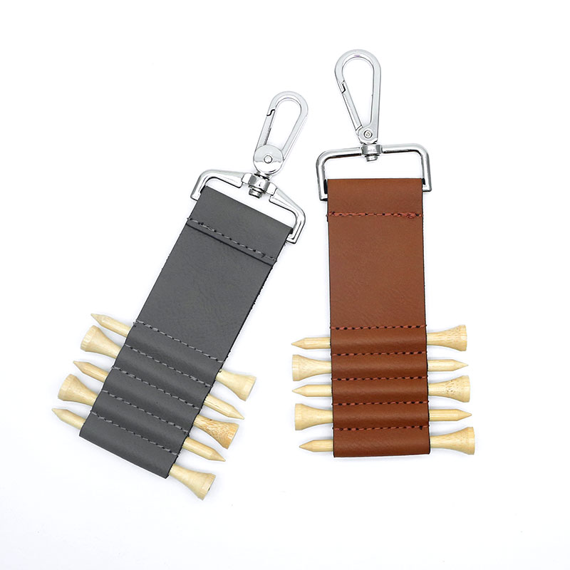 Laserable Leatherette Golf Bag Tag Keychain cum V lignea Tees