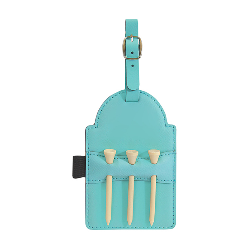 Laserable Leatherette Golf Bag Tag cum Tees